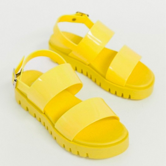 asos jelly flat sandals
